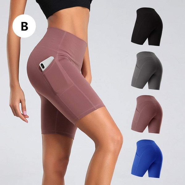 Lady's Workout Shorts With Pockets -fitness gear- The Big Sports