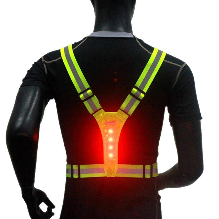 LED Reflective Cycling Running Visibility Vest -cycling gear- The Big Sports