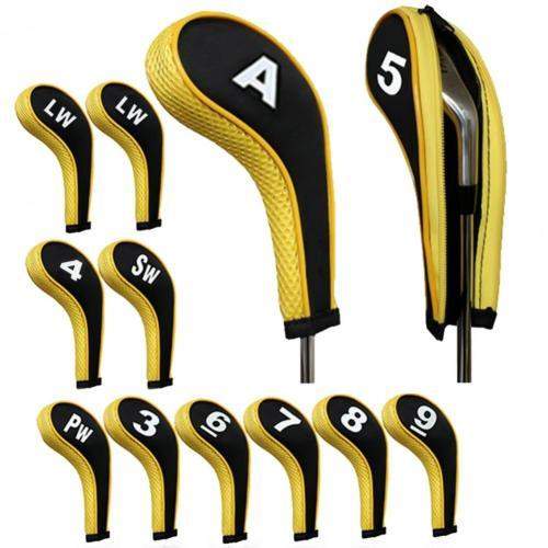 Numbered & Zippered Golf Club Headcover Set -golfing gear- The Big Sports