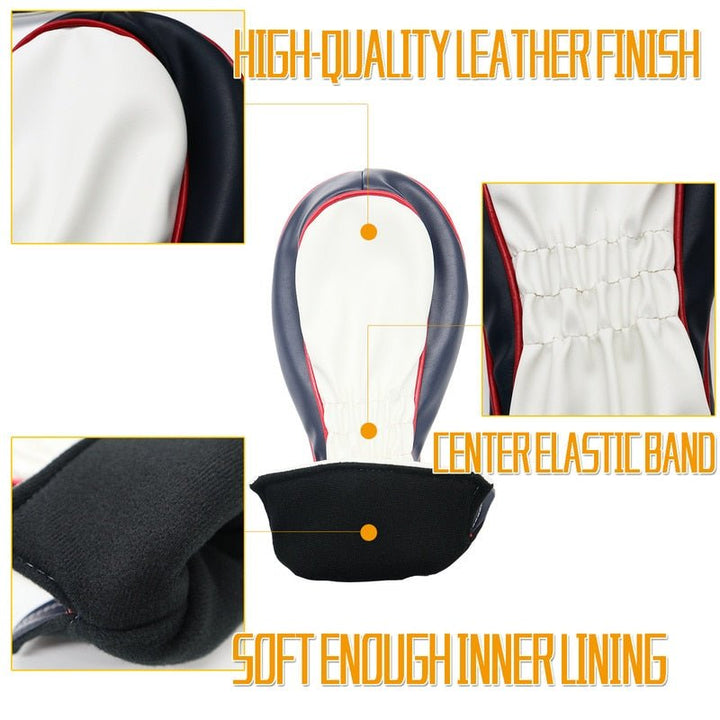 3 Pcs Premium Leather Golf Club Head Covers -Golf Club Headcovers- The Big Sports