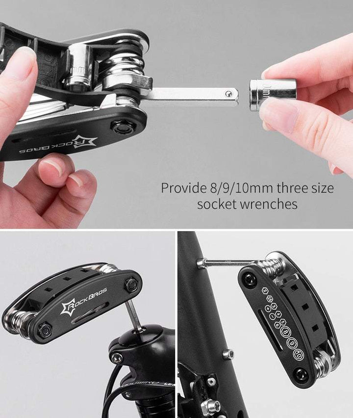All-in-one Stainless Bicycle Service Toolkit -cycling gear- The Big Sports