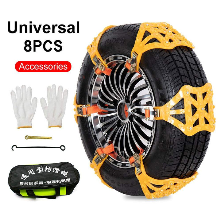 Anti-skid Tire Strap Snow Chain  Winter Driving Safety – The Big Sports