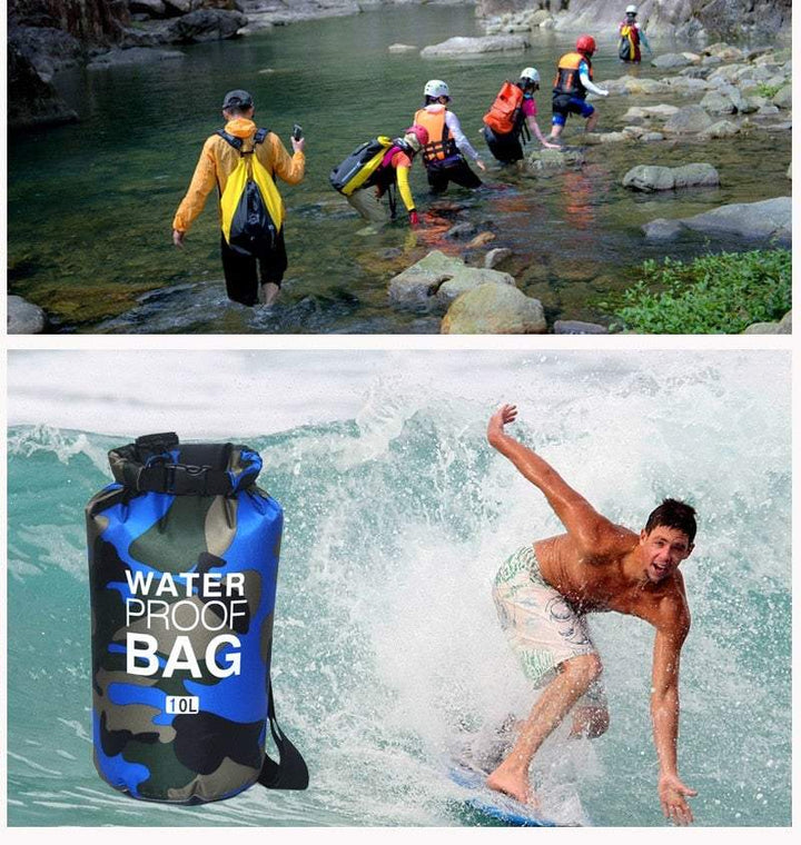 Camouflage Waterproof Dry Backpack -camping gear- The Big Sports