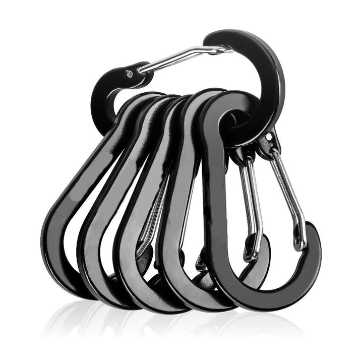 Carabiners For Climbing & Camping 6pcs -camping gear- The Big Sports