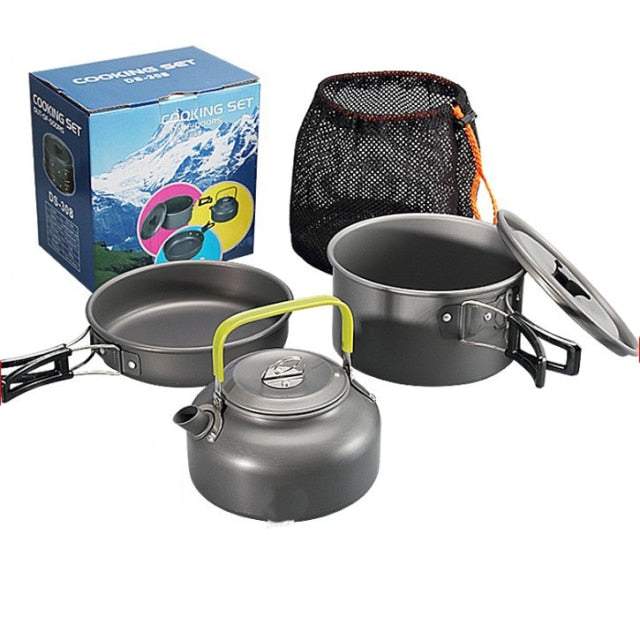 Compact Full-set Camping Cookware -camping gear- The Big Sports