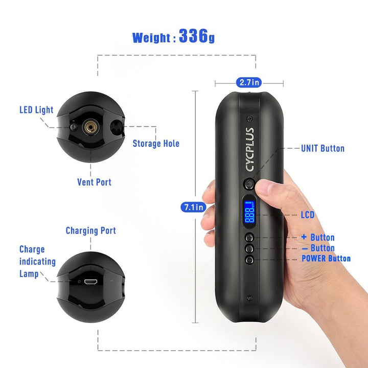 Electric Bicycle Air Pump -cycling gear- The Big Sports