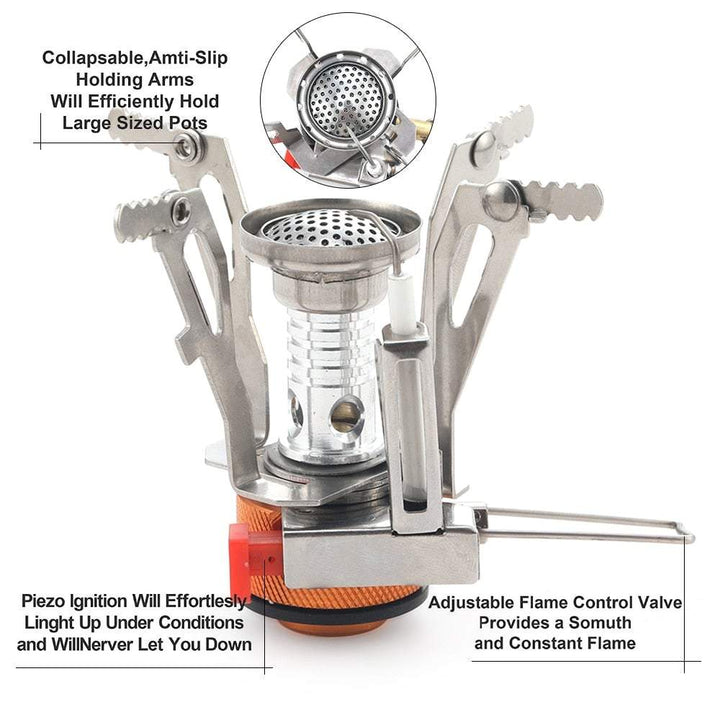 Portable Gas Camping Stove -camping gear- The Big Sports