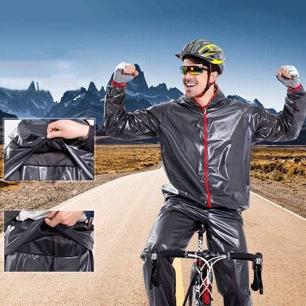 Sporting Rain Jacket & Pant Set -cycling gear- The Big Sports