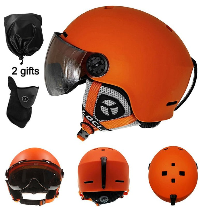Stylish Ski/Snowboard Helmet With Visor -winter sport- The Big Sports