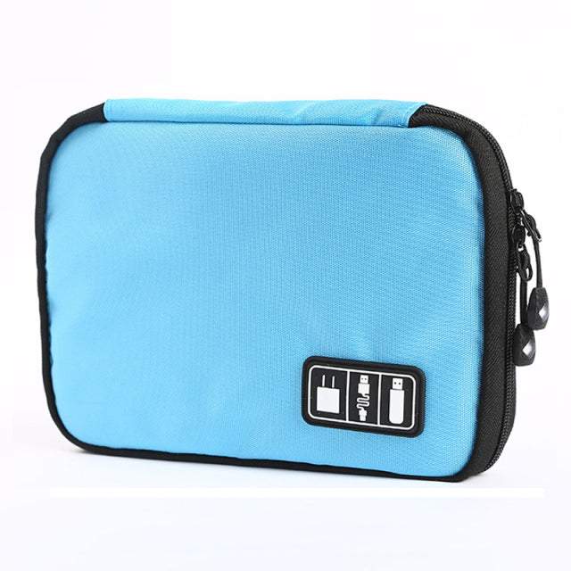Electronic Cable Travel Organizer Bag @ Bixports.com: cable accessories organizer, electronic organizer, travel organizer bag